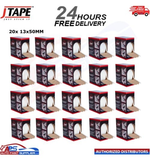 20x J Tape Masking Tape Smooth Soft Edge Foam 13mm x 50m Car Paint Spraying